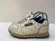 DONNAY Womens Casual Leather Trainers White Laced Size UK 4 - B49