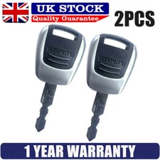 2pcs Ignition Master Plant Key For HYUNDAI DASH 9 Excavator Key Ignition Keys UK