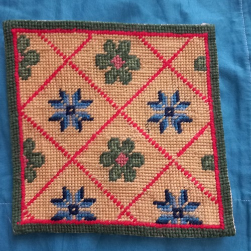 Vtg 80s tapestry needlepoint - tapestry,