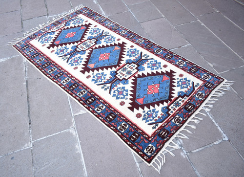 Vintage turkish rug x - turkish,