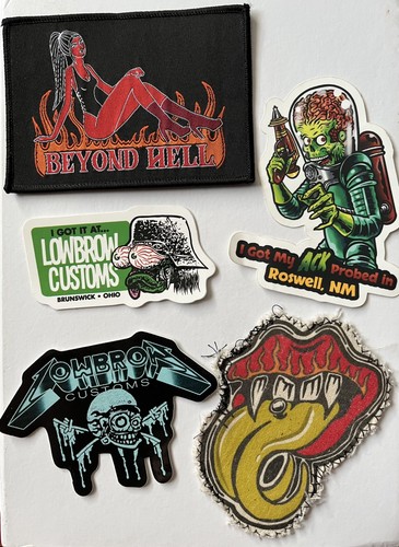 Biker patch sticker bundle - &,