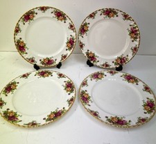 Royal Albert - x4 Vintage 1962 - Old Country Roses Dinner Plates 
