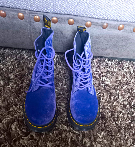 Martens purple velvet - dr.,