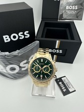 Hugo Boss HB1513923 Allure Mens Gold Stainless Chrono Watch BRAND NEW+ Link Tool