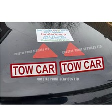TOW CAR Motorhome Sign 4 Piece