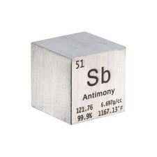 Antimony Cube Metal Element
