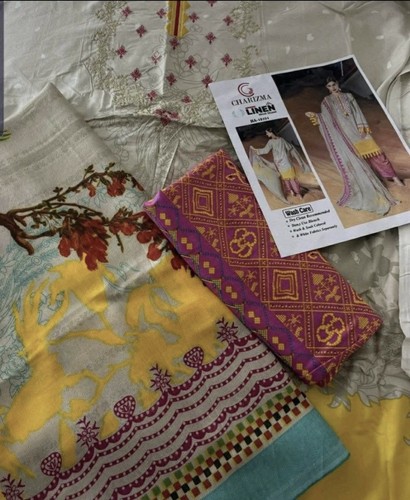 Charizma linen unstitched - charizma,