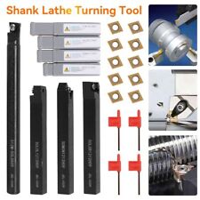 4SET 12mm Shank Lathe Turning Holder Boring Bar+Carbide Inserts Cutting Tools