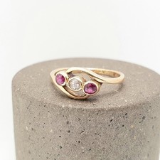 Antique 18ct 18k Gold Ruby &