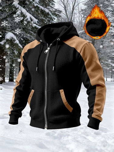 Men winter hooded jacket - men's,