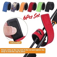 6 x Fishing Rod Bands Straps