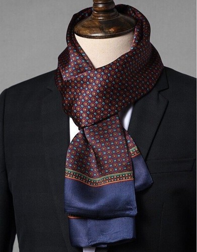 Men 100 pure silk scarf - men's,