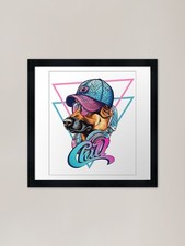 German Shepherd Cool Blue Pink