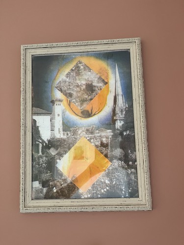 Framed risograph hand - framed,