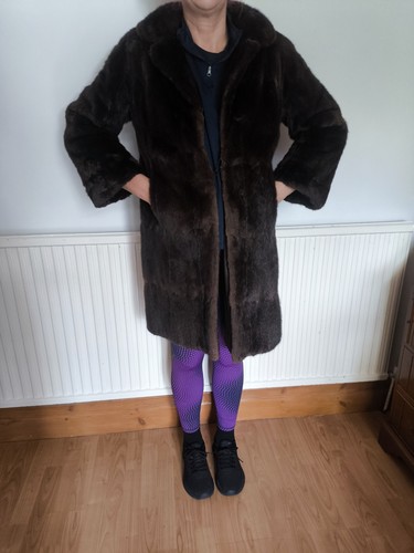Women brown long real - long, mink