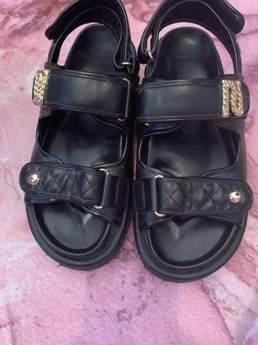Black river island sandals - black,