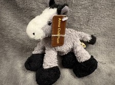 Anna Club Plush - The 'Leather-tag Line' Donkey Plush Beanie Toy