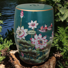 Chinese Ceramic Stool / Plant