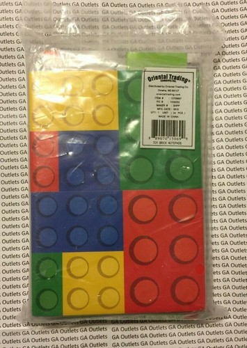 Color brick party notepads - brick,