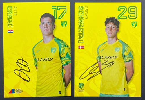 Two norwich city signed - norwich,