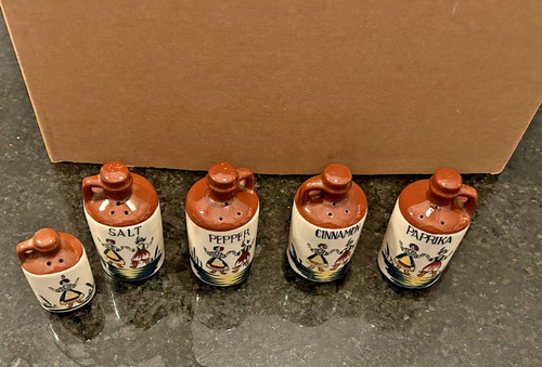 Vintage miniature spice - vintage, jars