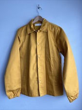 M.C.Overalls Poly Coach Jacket Twill Cotton Workwear, Size S Mustard Yellow NEW