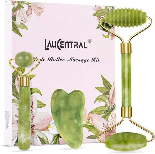 3pcs jade roller gua sha - jade, &
