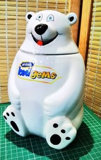 McVities Iced Gems Polar Bear Biscuit Barrel Cookie Jar Vintage Advertising 