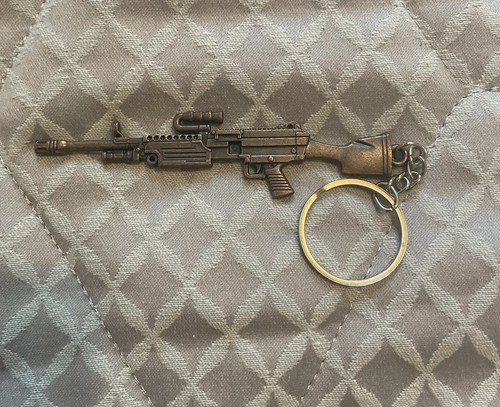 M60 machine gun keyring - gun,