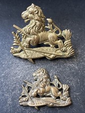 Rhodesian British South African Police Cap And Collar Badge By Firmin London.