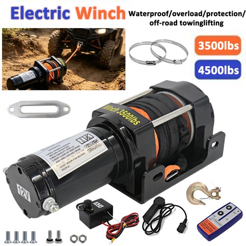 Electric winch 3500lbs 12v - 3500lbs,
