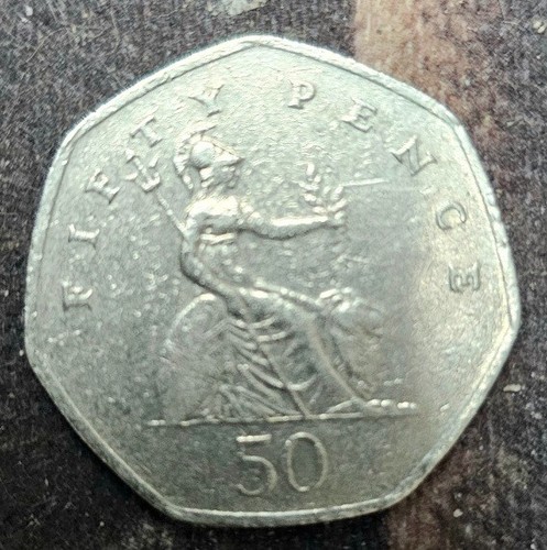 1997 britannia 50p - coin, good
