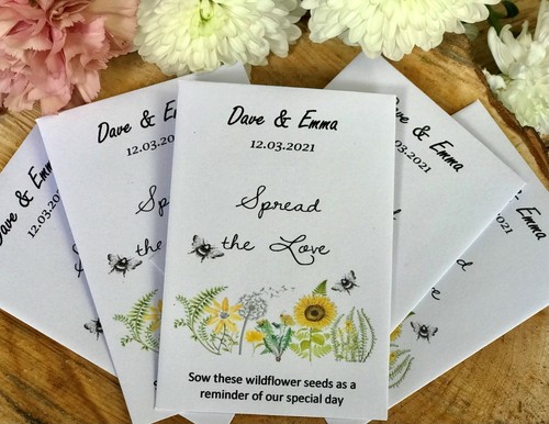 Wildflower seed wedding favour - seed,