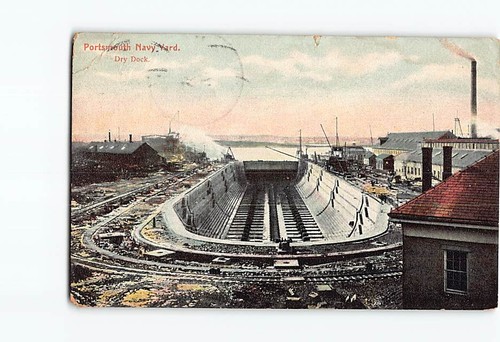 Postcard dry dock - postcard,