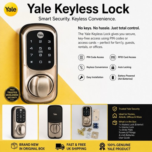 Yale keyless smart door lock - smart,