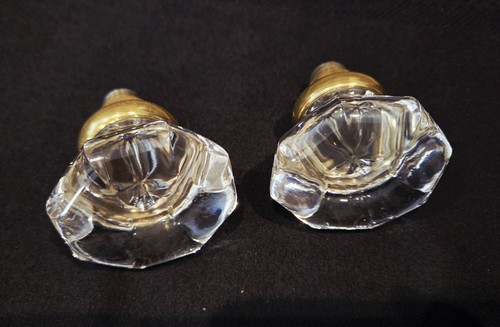 Pair antique point octagon - pair,