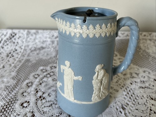 Antique blue jasperware - blue,