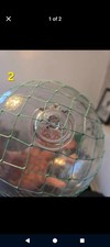 Glass Fishing Float Clear Large Compass Marked