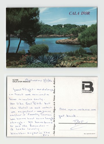 Postcard cala or - cala, mallorca