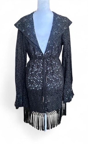 90s y2k lace beaded - y2k, fringe
