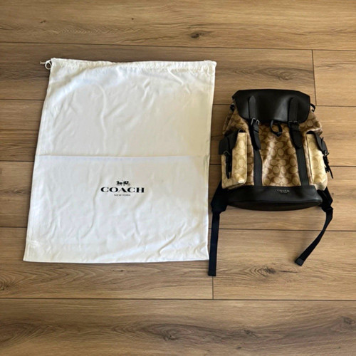 Coach hudson canvas backpack - hudson,