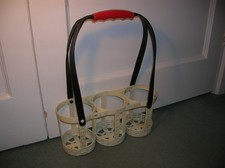 Vintage Mid Century CLE Polythene Bottle Caddy Kitchenalia Usable Kitchen Deco