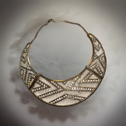 Gold tone crescent - gold,