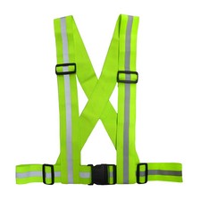 Motorcycle Bike Quad Rider Reflective Hi-Vis High Visibility Brace Belt Clothing