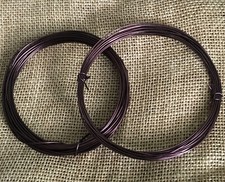 2xTraining Wires for Bonsai 2x 1.mm Dark brown Aluminium 10mt Aprox Free Post
