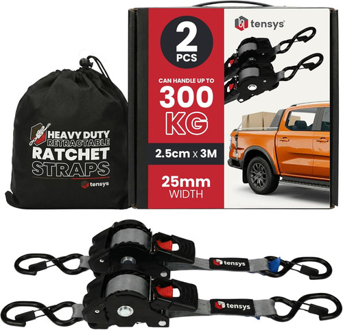 Auto retract ratchet straps - retract,