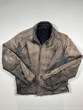 Mens brown leather jacket - leather,