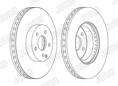 Brake disc vented - 2x,
