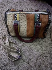 Multi Coloured Leather Handbag 