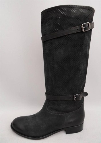 Belstaff black leather knee - belstaff,